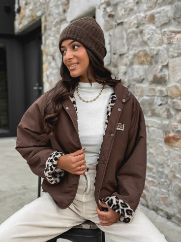 Veste réversible Léara - Chocolat