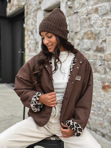 Veste réversible Léara - Chocolat