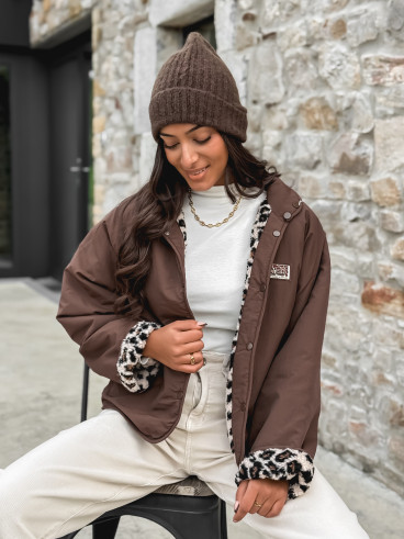 Veste réversible Léara - Chocolat