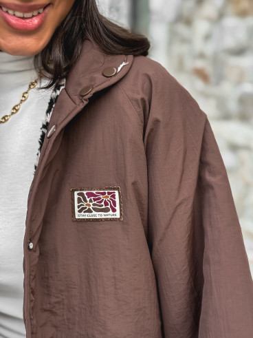 Veste réversible Léara - Chocolat