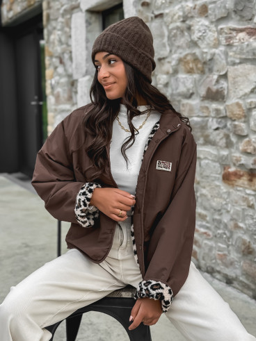 Veste réversible Léara - Chocolat