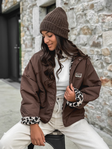 Veste réversible Léara - Chocolat