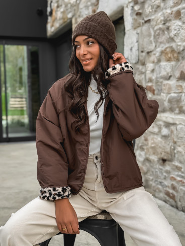 Veste réversible Léara - Chocolat