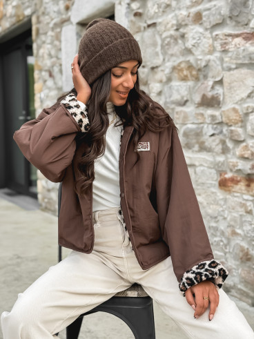 Veste réversible Léara - Chocolat
