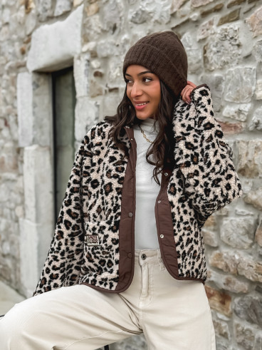 Veste réversible Léara - Chocolat