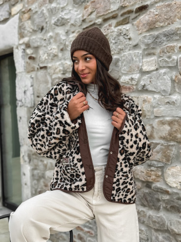 Veste réversible Léara - Chocolat