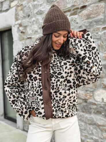 Veste réversible Léara - Chocolat