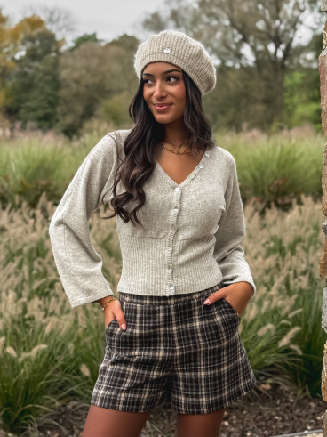 Gilet Zélyana - Taupe