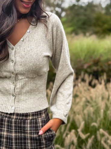 Gilet Zélyana - Taupe