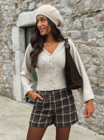 Gilet Zélyana - Taupe