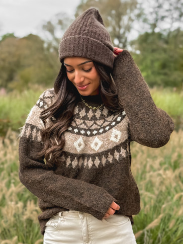 Pull Vainy - Chocolat