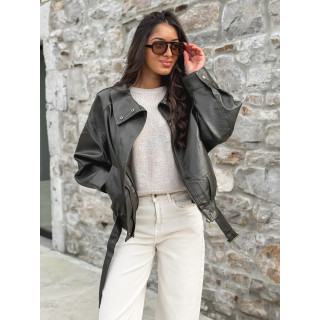Veste en simili Soraline - Kaki