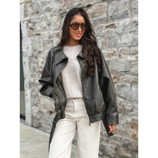 Veste en simili Soraline - Kaki