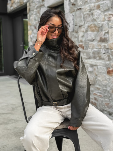 Veste en simili Soraline - Kaki