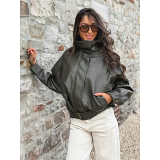 Veste en simili Soraline - Kaki