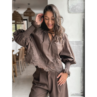 Blouse Hélène - Chocolat
