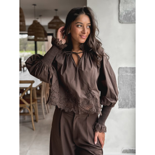 Blouse Hélène - Chocolat