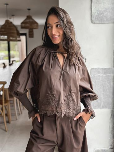 Blouse Hélène - Chocolat