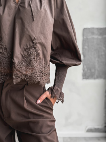 Blouse Hélène - Chocolat