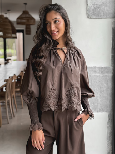 Blouse Hélène - Chocolat