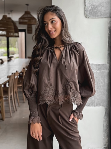 Blouse Hélène - Chocolat