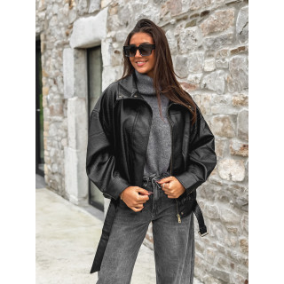 Veste en simili Soraline - Noir