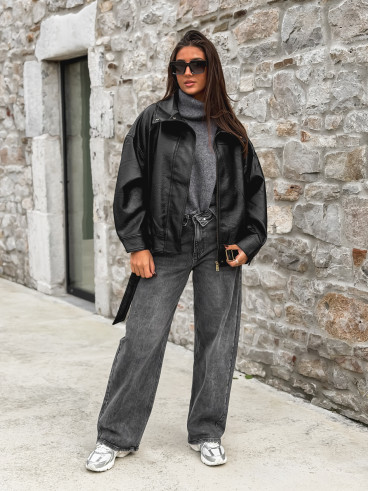 Veste en simili Soraline - Noir