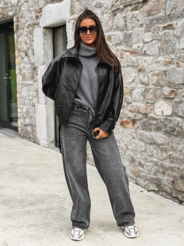 Veste en simili Soraline - Noir