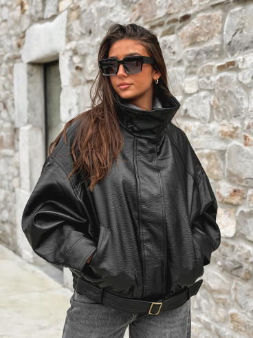 Veste en simili Soraline - Noir