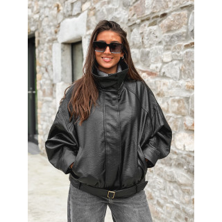 Veste en simili Soraline - Noir