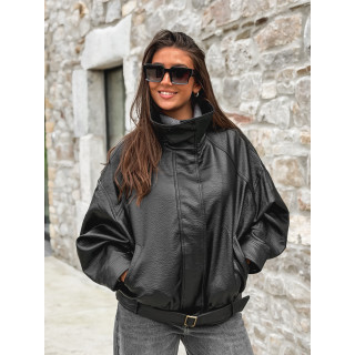 Veste en simili Soraline - Noir