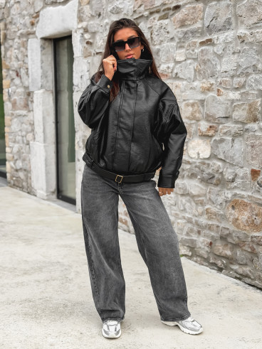 Veste en simili Soraline - Noir
