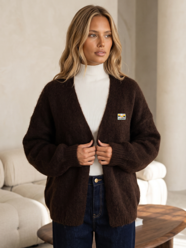 Gilet Aynur - Chocolat