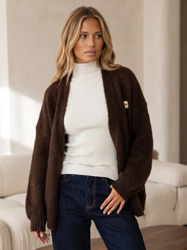 Gilet Aynur - Chocolat