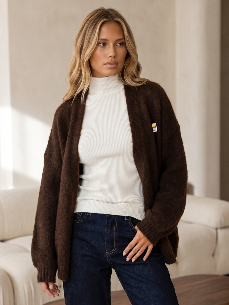 Gilet Aynur - Chocolat