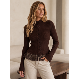 Blouse Élénaé - Chocolat