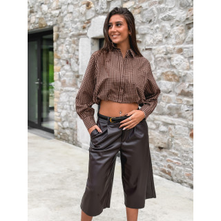 Chemise à carreaux Élinora - Chocolat