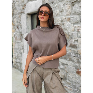 Pull sans manches Dakota - Taupe