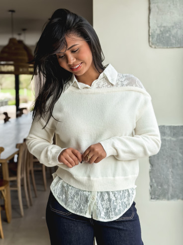 Pull Madéna - Ecru Pull Madéna - Ecru
