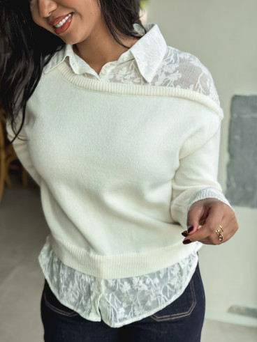 Pull Madéna - Ecru Pull Madéna - Ecru