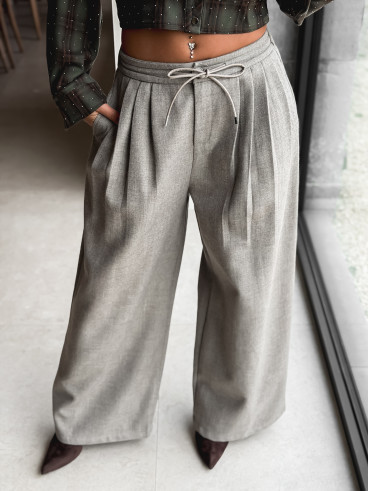 Pantalon Taïlys - Taupe Pantalon Taïlys - Taupe