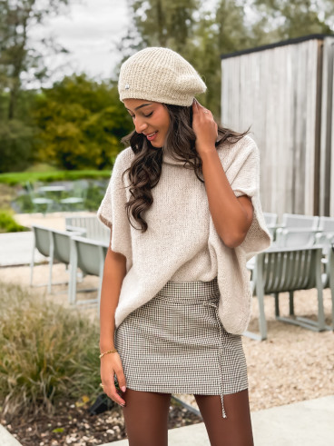 Pull col roulé Merve - Beige Pull col roulé Merve - Beige