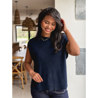 Pull sans manches Catherina - Bleu marine