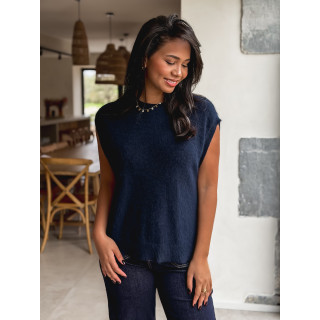 Pull sans manches Catherina - Bleu marine