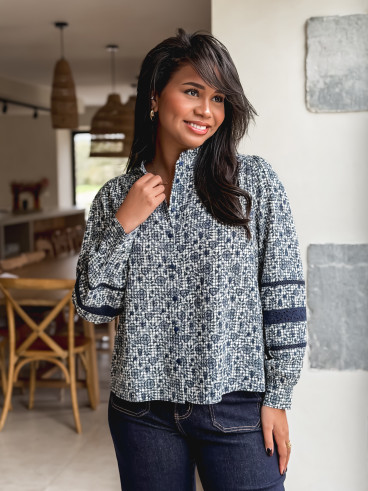 Chemise Peggy - Bleu marine