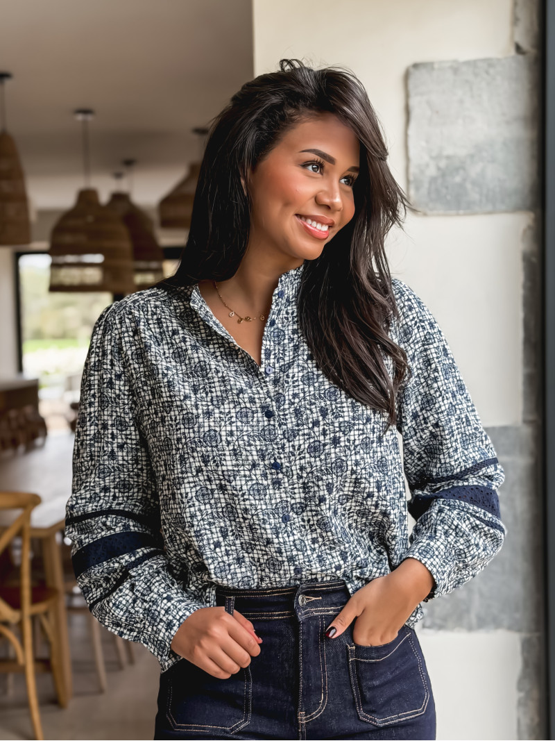 Chemise Peggy - Bleu marine