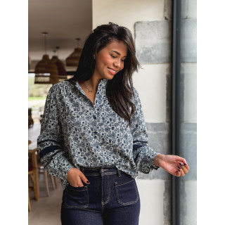 Chemise Peggy - Bleu marine