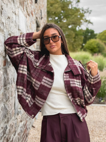 Veste à carreaux Régie - Bordeaux