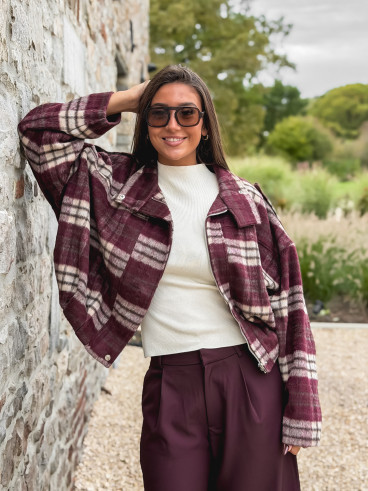 Veste à carreaux Régie - Bordeaux