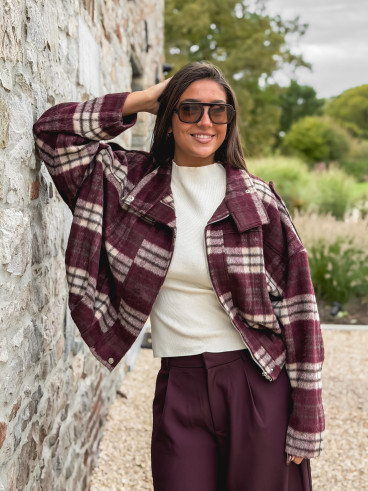 Veste à carreaux Régie - Bordeaux